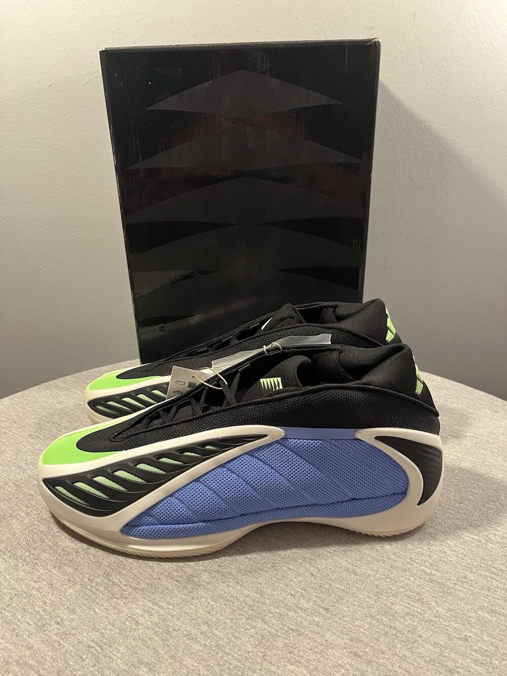 Adidas Anthony Edwards 2 (AE2) Blue Fusion Lime JR4359 Men's Shoe Size 11 JR4359